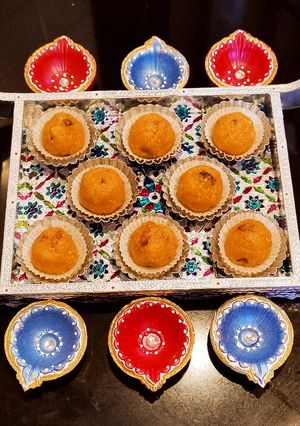 A picture of Carrot ladoo\ Gajar ka laddu.
