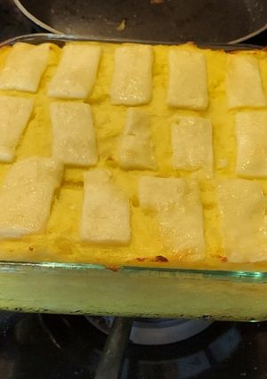 A picture of Cheesey Potato Pie.