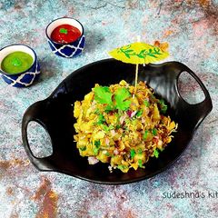 A picture of Aloo Kabli Chaat/Aloo Chaat.
