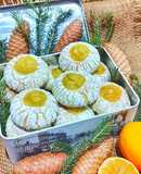 Лимонне печиво з тріщинами та лимонним курдом