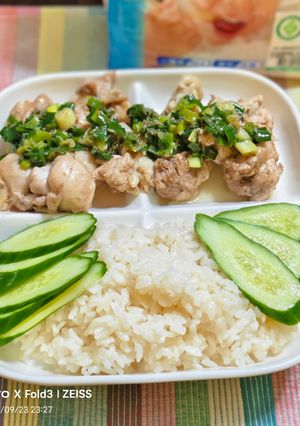 (我的療癒晚餐) 一鍋到底葱油雞飯 的食譜成品照片