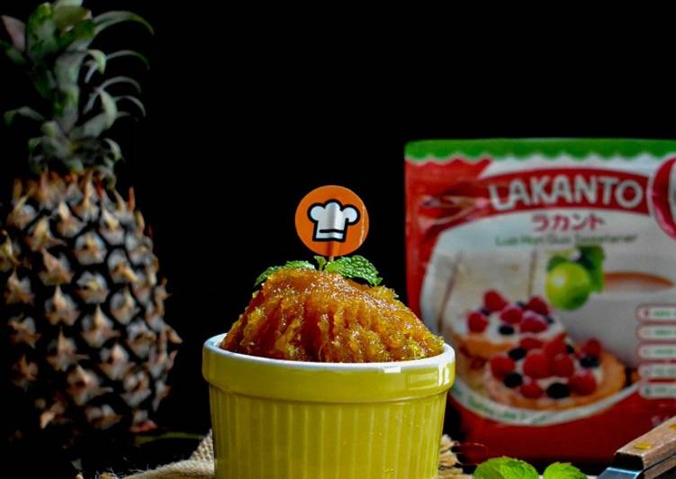 Arahan Buat Pineapple Jam Keto Friendly (Filling Untuk Tart Nenas) yang Sederhan