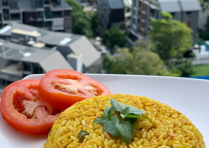 Simple Way to Make Any-night-of-the-week Basil Yellow Rice