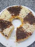 Budín de vainilla riquísimo decorado!
