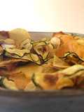 Chips saudáveis de Batata e Curgete no forno #batata #corgete