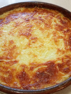Una foto de Coliflor con patatas gratinadas al horno