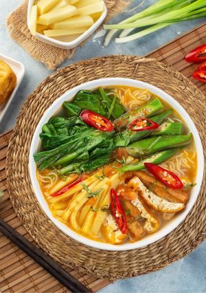 Hình của món Bún chua chay(công thức nhà hàng).