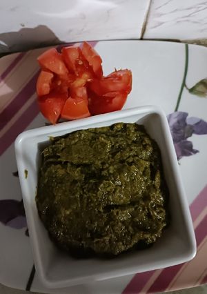 A picture of Sarso ka saag.