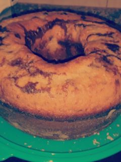 صورة لوصفة الكيكه الرخاميه