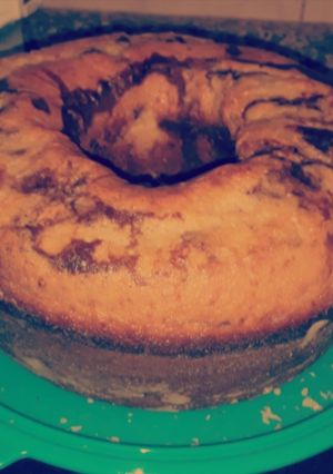 صورة لوصفة الكيكه الرخاميه
