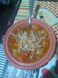 Guiso de arvejas y batata
