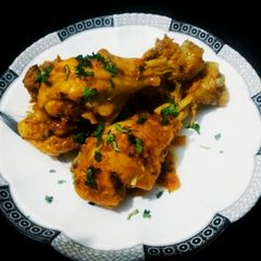 A picture of Steam chicken pieces.