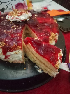 صورة لوصفة كعكة عيد ميلاد منزلية 🎂🧁🎂🧁🎂