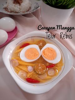 Foto resep Cacapan Mangga Telur Rebus