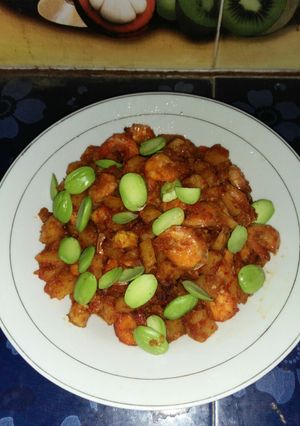 Foto resep Balado kentang Udang+Petai