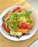 Bông Cải Trắng Xào Nấm Chay