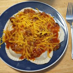 A picture of Enchilada Ravioli.