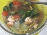 Sayur pakcoy saus tiram+udang