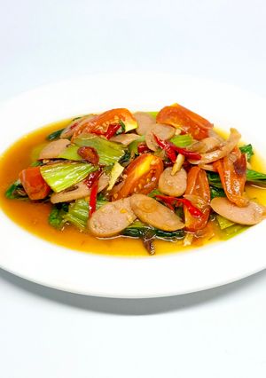 Foto resep Tumis Pokcoy Sosis