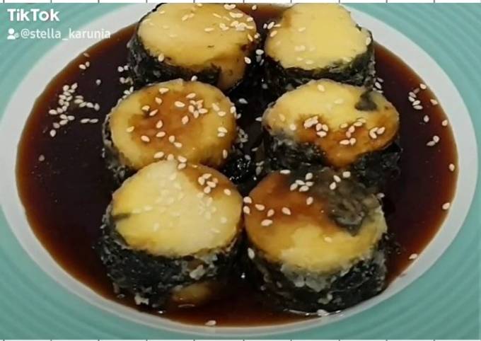 Cara bikin Tofu Nori Teriyaki (Seaweed Tofu)