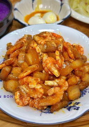 Hình của món Ba Rọi Kho Tép Đất.