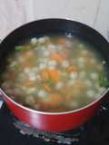 Sop makroni & baso mutiara