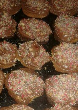 Una foto de Galletas con mousse de chocolate