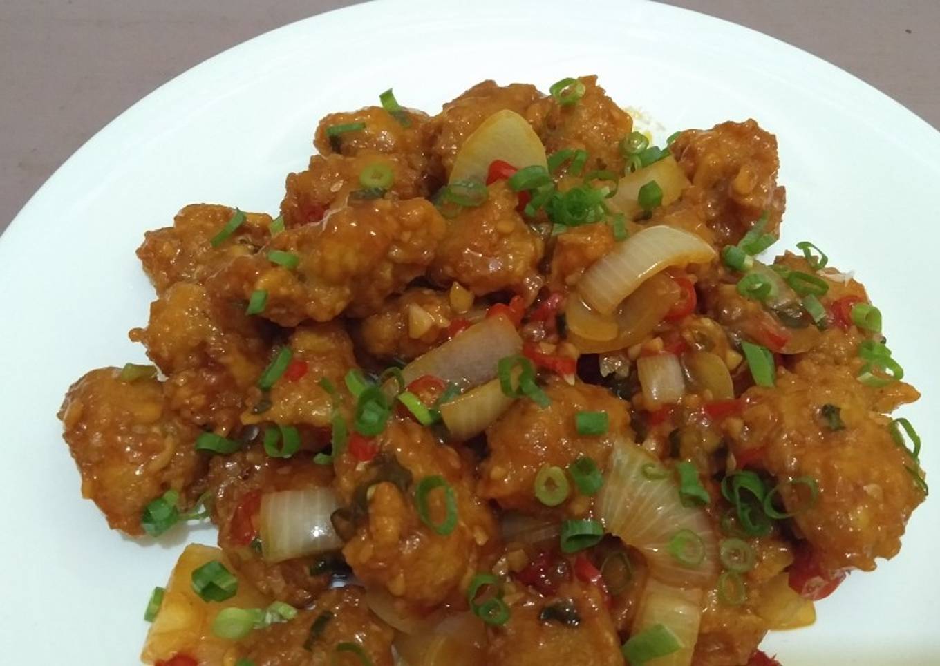 Tempe Goreng Crispy Saus Pedas Manis