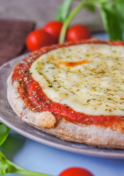 Una foto de Pizza de provolone
