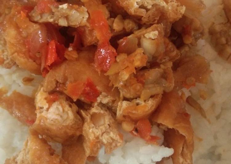 Cara Membuat Tahu Brambang kesetanan, Bikin Ngiler
