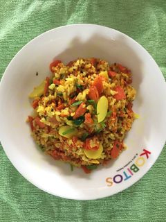 薑黃蛋炒飯 的食譜成品照片