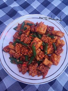 Foto resep Oseng Tempe Tahu Pedes