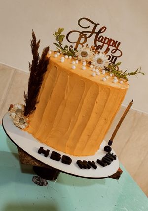 عکسی از دستور کیک تولد پاییزی(بدون فر)