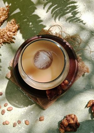 Foto resep Es Beras Kencur Latte