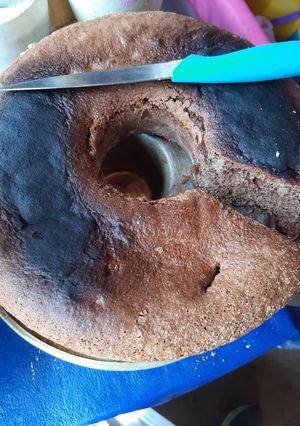 Una foto de Budín con cacao y nueces