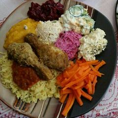 A picture of Sunday meal.