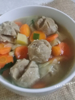 Foto resep Sop Sayur Bakso Sapi #bandung_recookGiacintaPermana