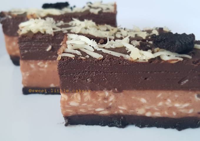 Puding triple Choco cheese oreo (no bake)