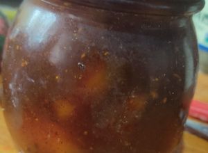 Una foto de Chutney vegano de peras