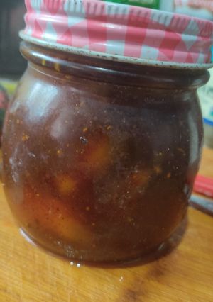 Una foto de Chutney vegano de peras