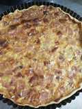 Tarta de jamón, queso y cebolla (tarta de jamón y queso encebollada)