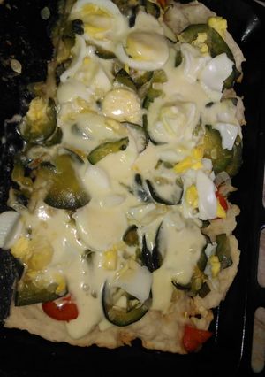 Una foto de Pizza de zapallitos