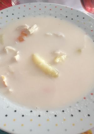 Una foto de Gazpachuelo malagueño