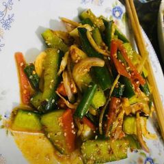 Chinese Smashed Cucumber Salad A picture of Chinese Smashed Cucumber Salad.