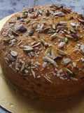 Alphonso mango sooji dry fruits cake