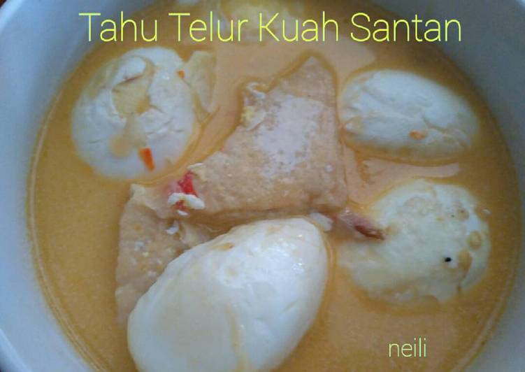 Tahu Telur Kuah Santan