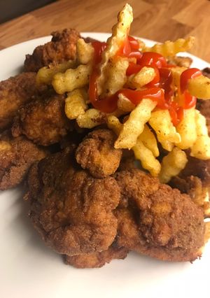 صورة لوصفة كرسبي 👌🍗🍟