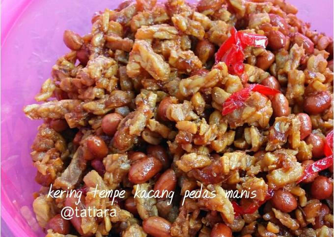 Resep Kering TEMPE KACANG pedas manis Anti Gagal