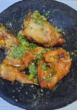 Foto resep Ayam penyet lombok ijo