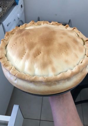 Una foto de Tarta tricolor